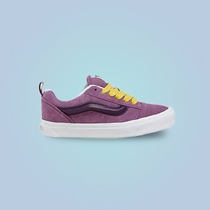 Vans Men's Purple Leather Sneakers