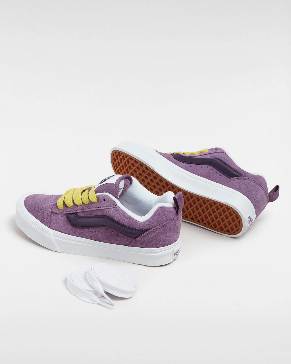 Vans Men's Purple Leather Sneakers - Image 4