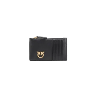 Pinko Black Leather Wallet for Women