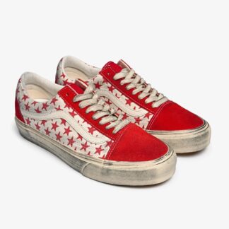 Vans Women's Red Leather Shoes