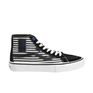 Vans Men's Striped Black Leather Shoes