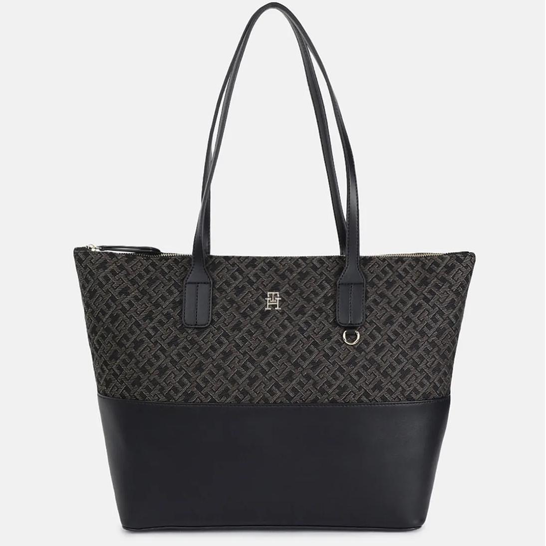 Tommy Hilfiger Women's Black Zip Bag