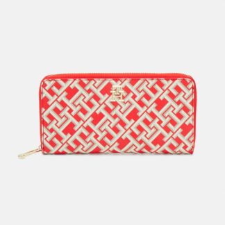 Tommy Hilfiger Women's Red Printed Wallet