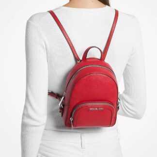 Michael Kors Jaycee XS Red Leather Backpack