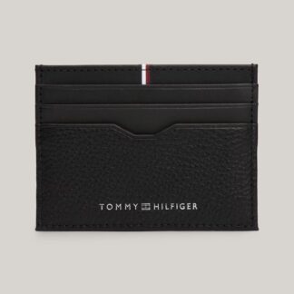 Tommy Hilfiger Men's Sleek Black Leather Wallet