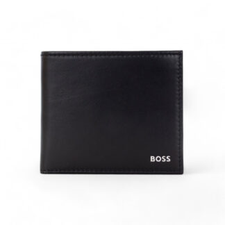 Boss Black Leather Wallet for Men