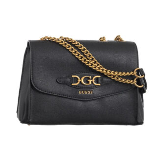 Guess Women's Black Spacious Handbag and Shoulder Bag