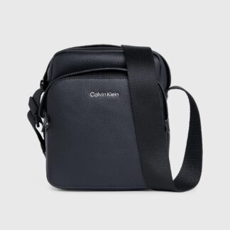Calvin Klein Men’s Black Secure Zip Shoulder Bag