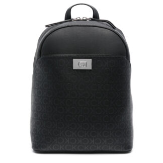 Calvin Klein Black Print Backpack with Zip