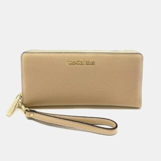 Michael Kors Jet Set Travel Pebbled Leather Wristlet Wallet