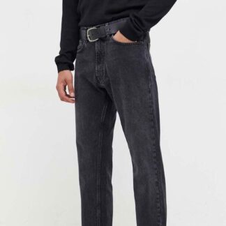 Hugo Men's Black Cotton Jeans