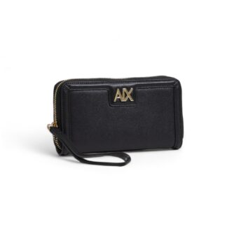 Armani Exchange Women's Black Zip Wallet