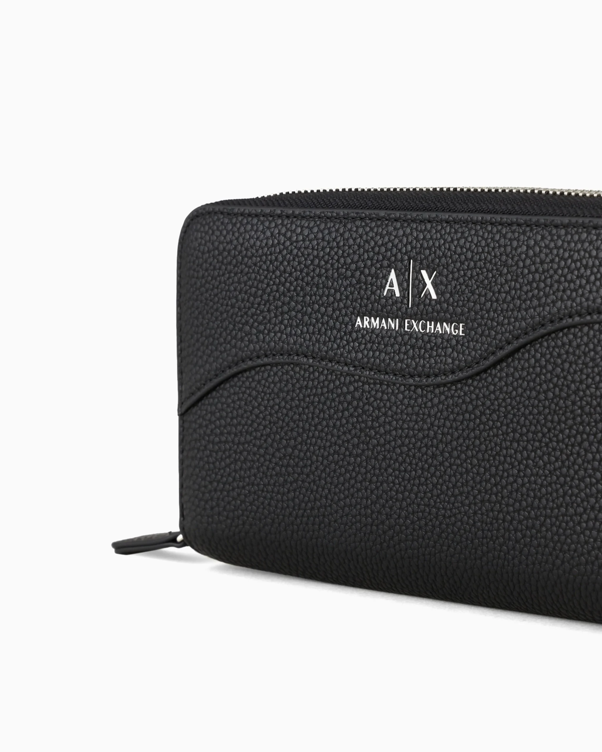 Armani Exchange Women's Black Printed Wallet with Zip - Image 4