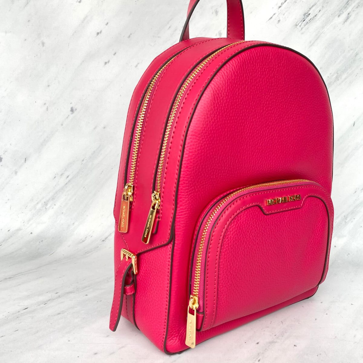 Michael Kors Jaycee XS Pebbled Leather Backpack - Image 3