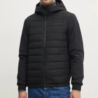 Calvin Klein Jeans Men’s Black Zip-Up Jacket with Hood