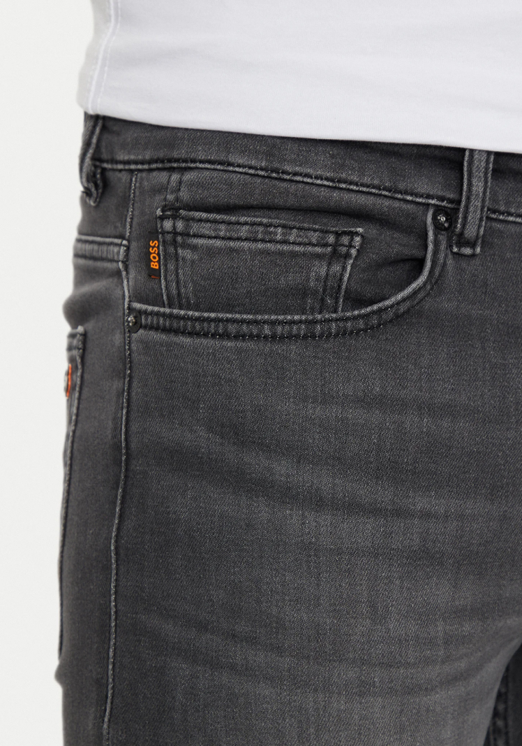 Boss Men's Black Worn-Out Effect Jeans - Image 5