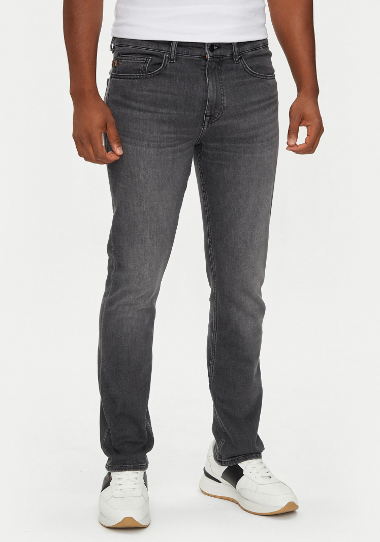 Boss Men's Black Worn-Out Effect Jeans - Image 2