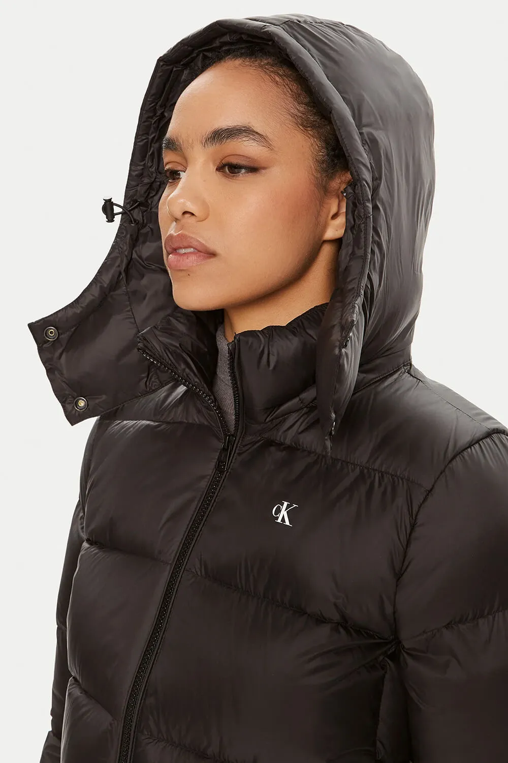 Calvin Klein Jeans Women's Black Zip-Up Jacket for Fall & Winter - Image 4