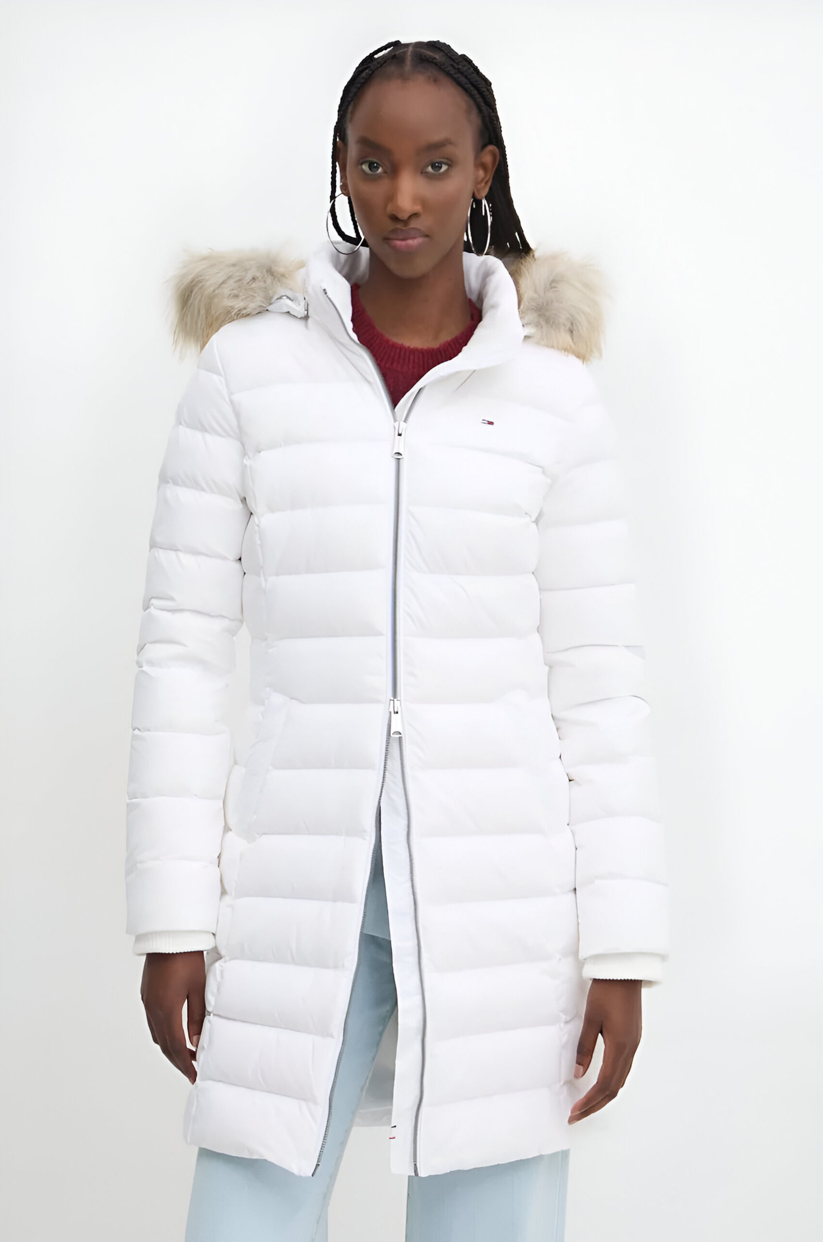 Tommy Hilfiger Women's Hooded Black Jacket - Image 6