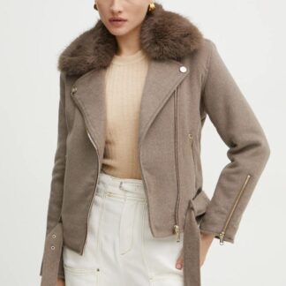 Guess Women's V-Neck Wool Blend Jacket