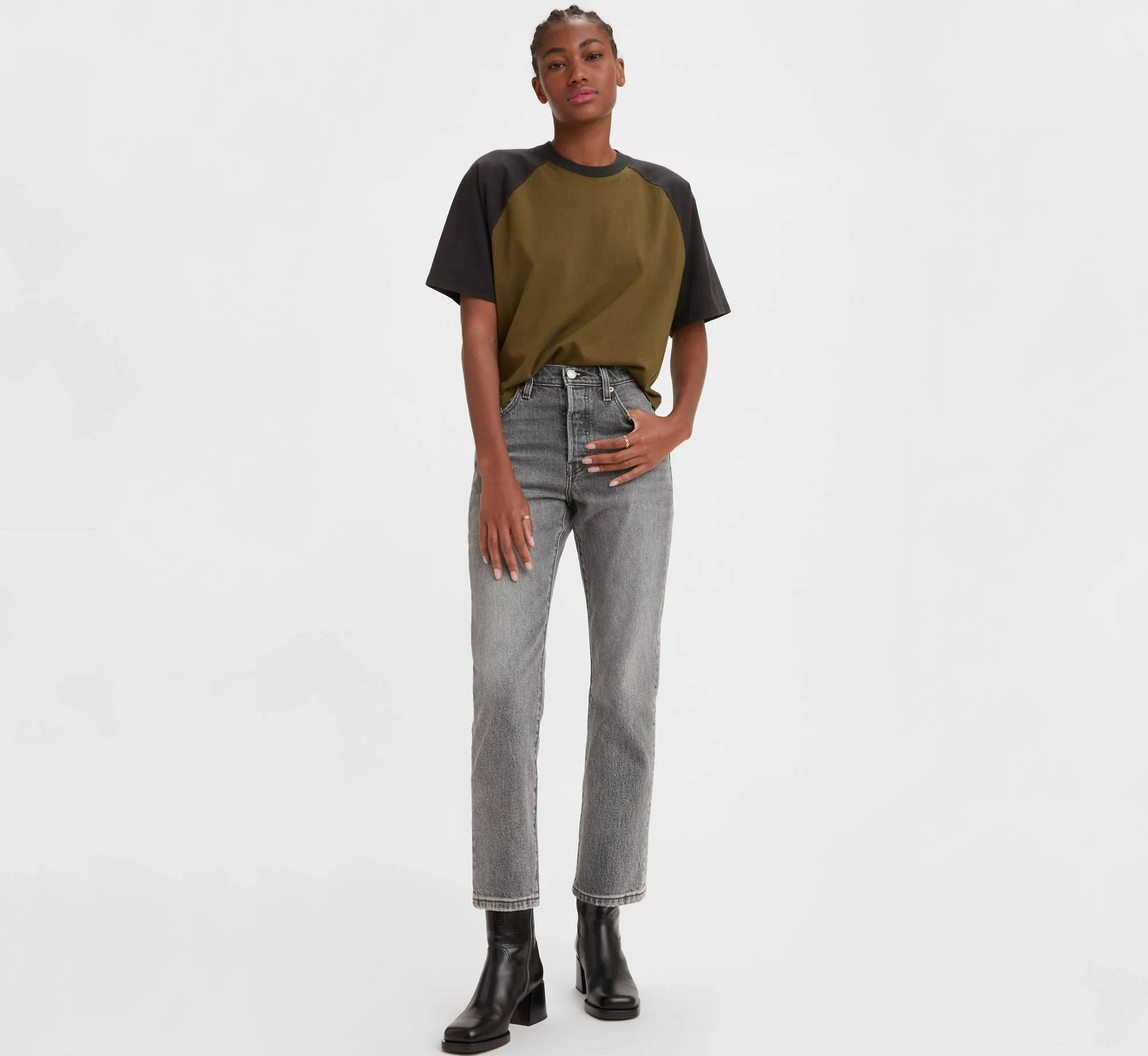 Levi's Women's Grey Jeans - Image 3
