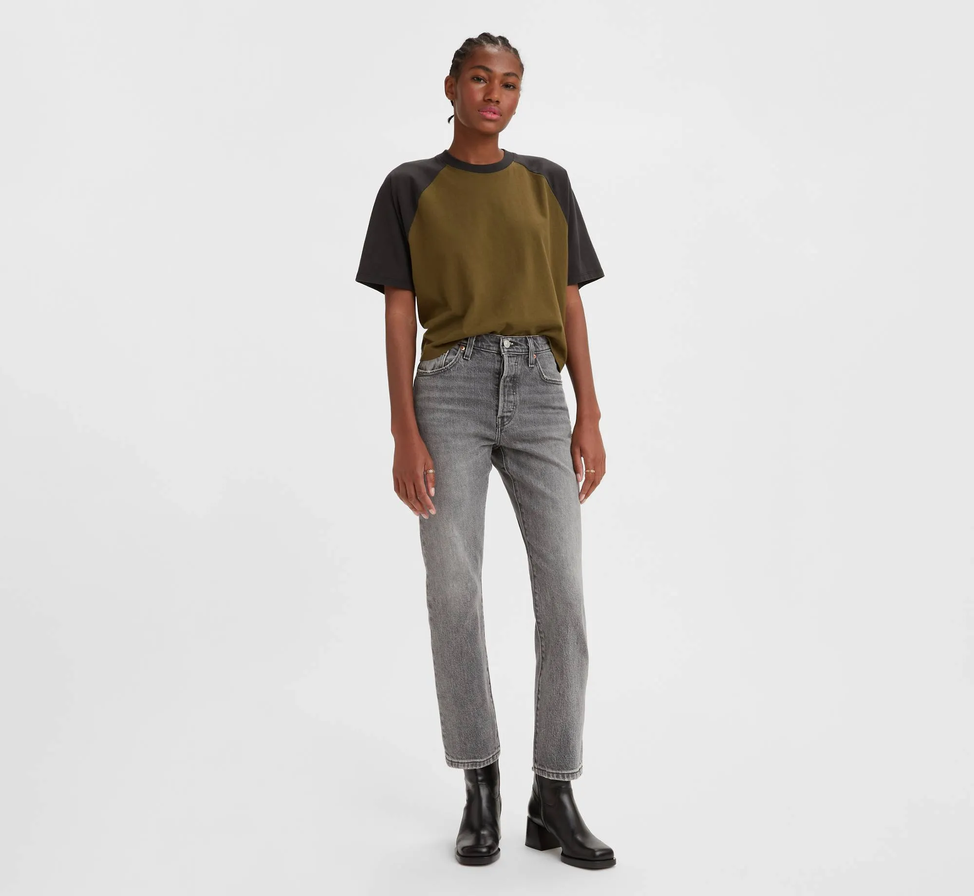 Levi's Women's Grey Jeans - Image 2