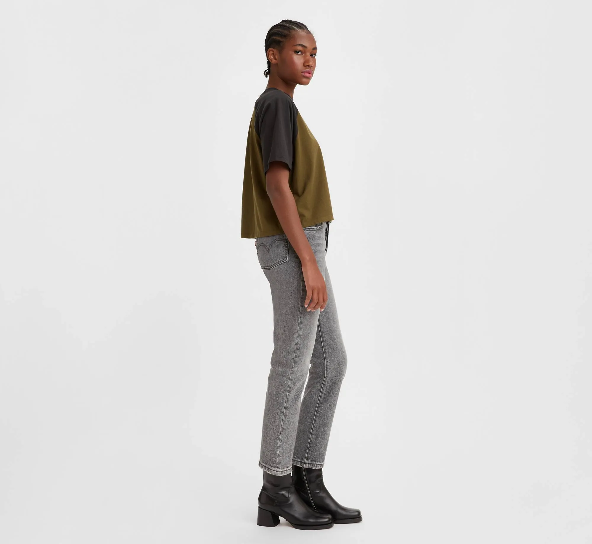 Levi's Women's Grey Jeans - Image 4