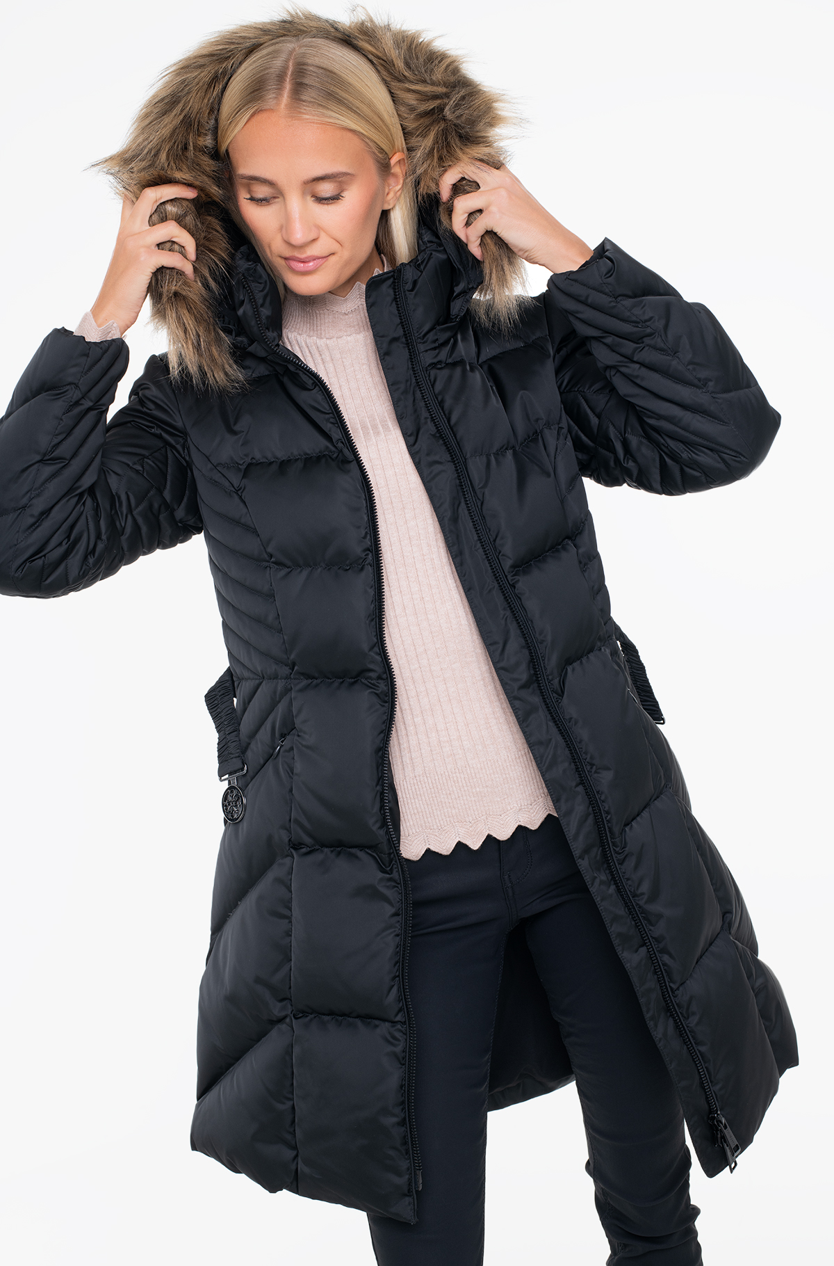 Guess Women's Black Zip-Up Jacket - Image 3