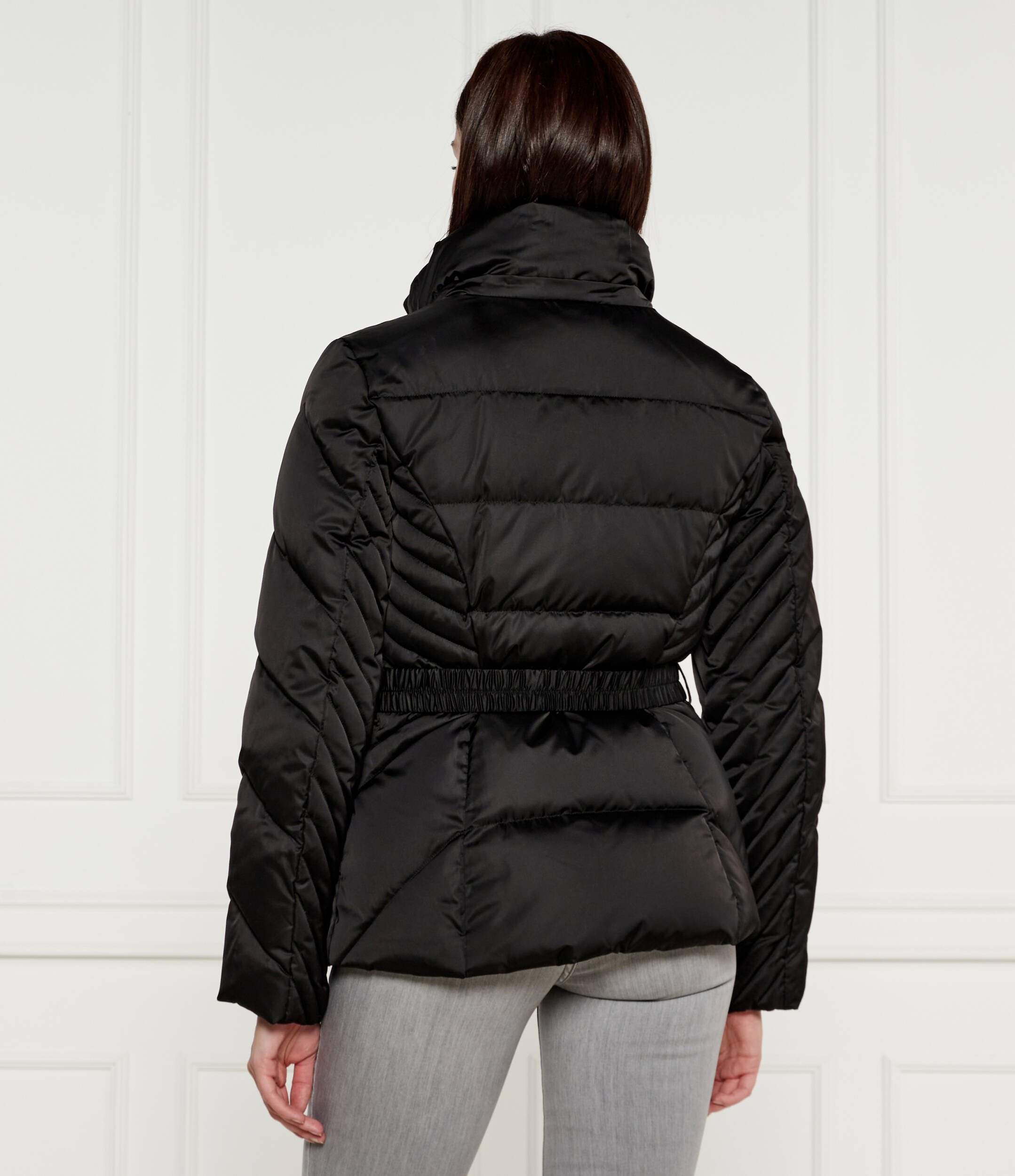 Guess Women's Black Hooded Zip-Up Jacket for Fall/Winter - Image 6