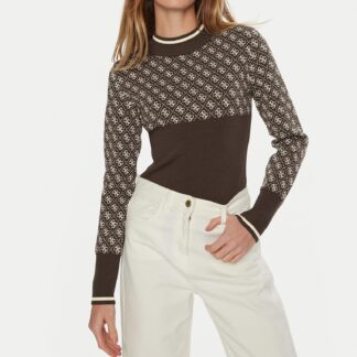 Guess Women's Brown Printed Knitwear