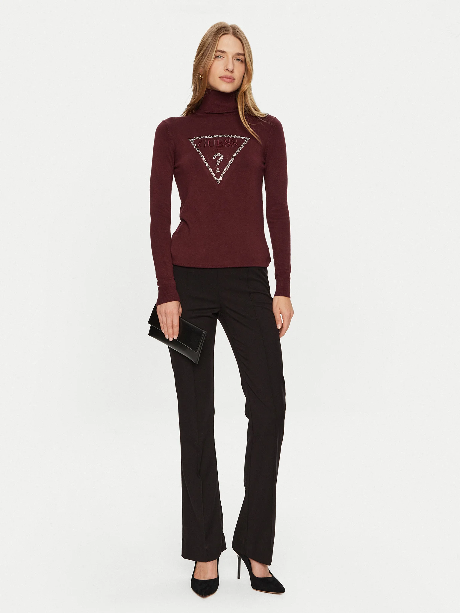 Guess Women's Printed Turtleneck Knitwear - Image 3