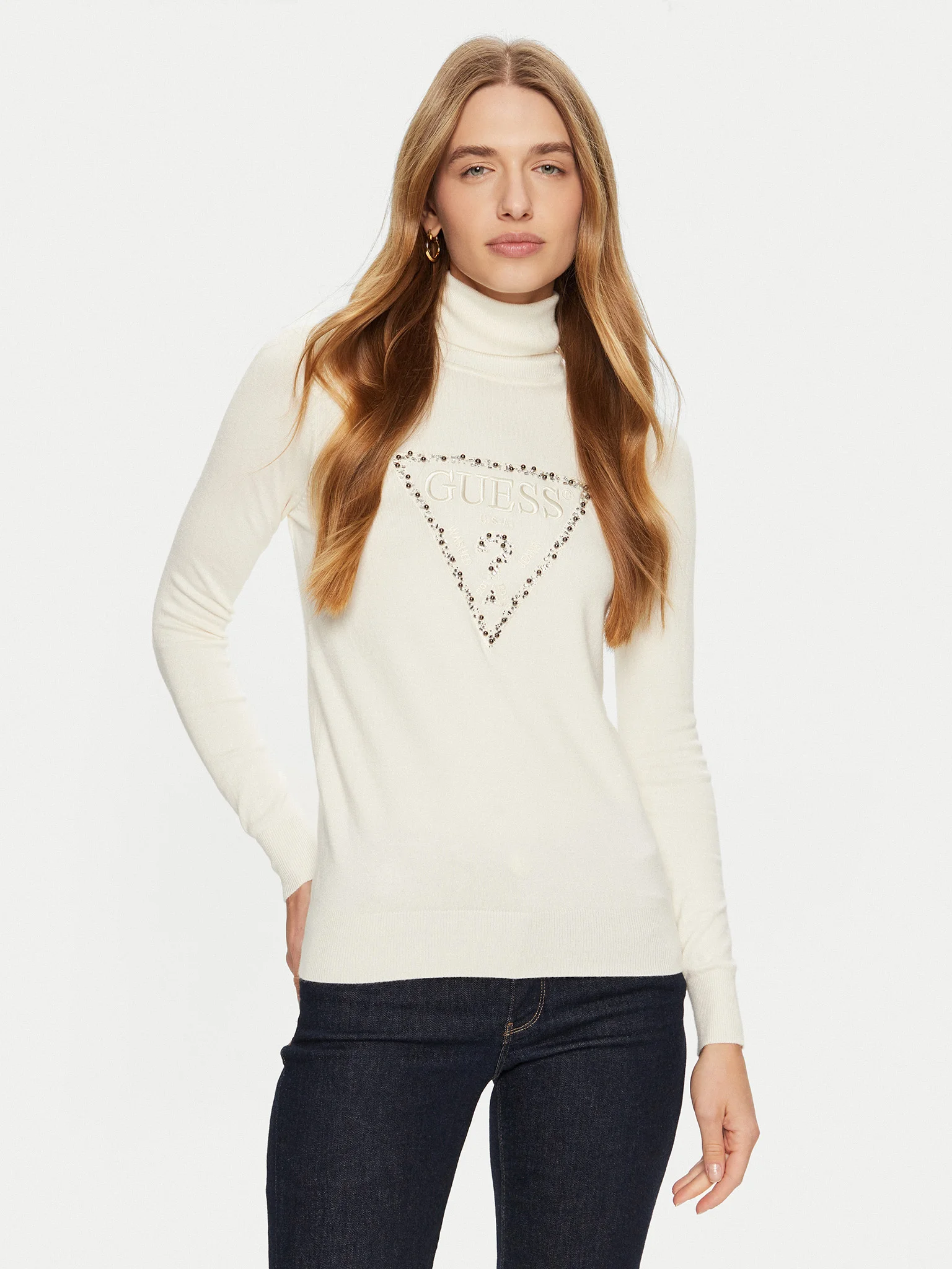 Guess Women's Printed Turtleneck Knitwear - Image 5