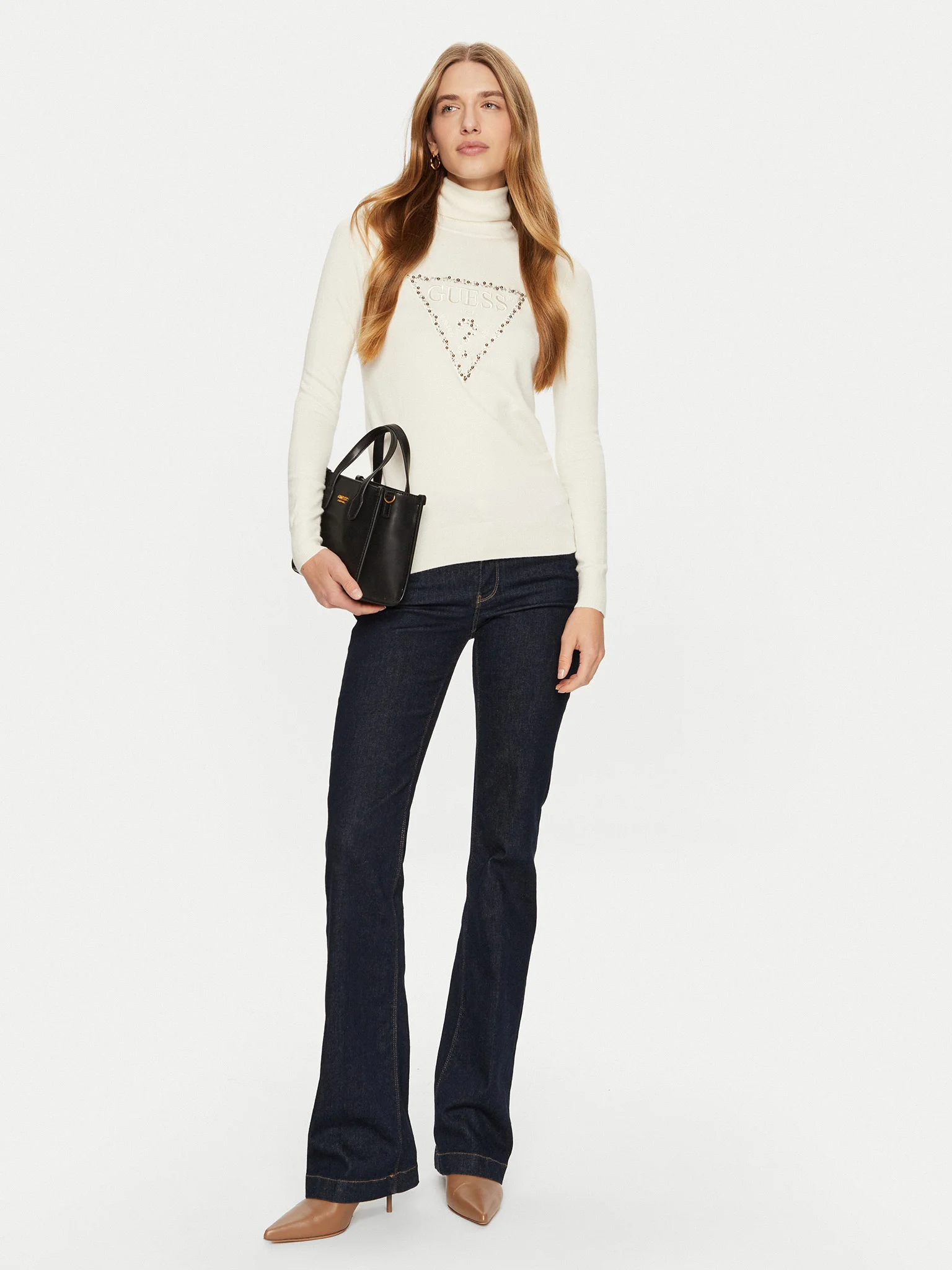 Guess Women's Printed Turtleneck Knitwear - Image 6