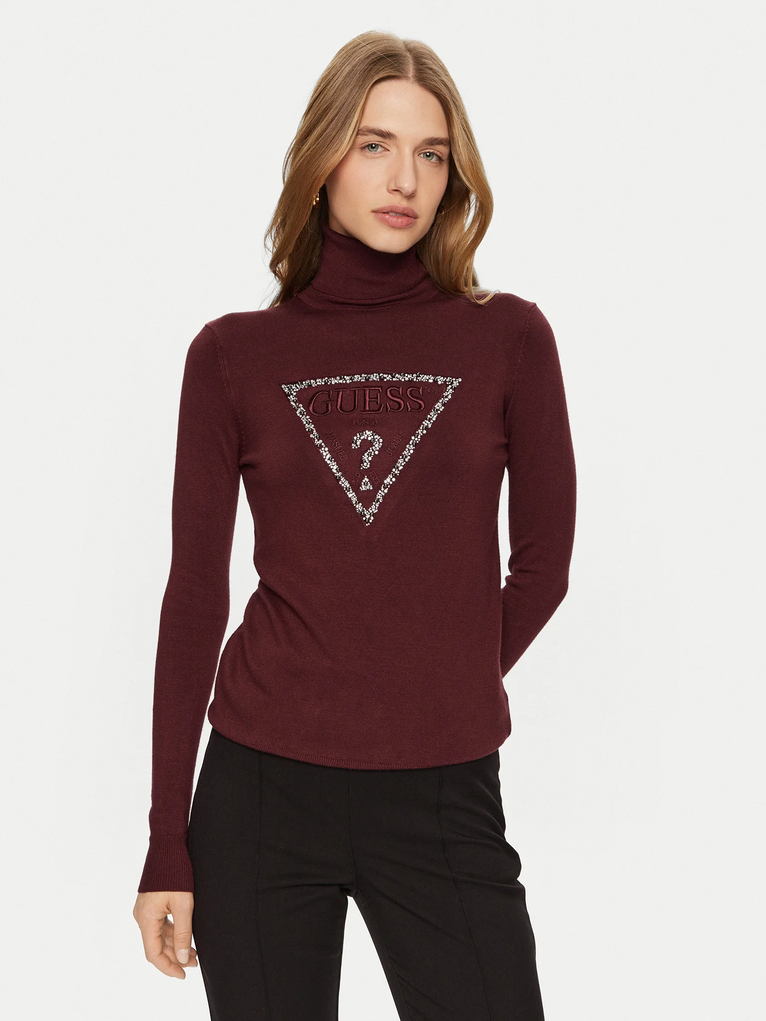 Guess Women's Printed Turtleneck Knitwear - Image 2