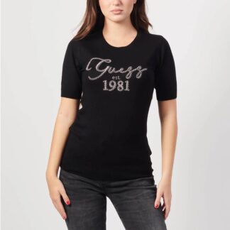 Guess Women's Black Printed Knitwear