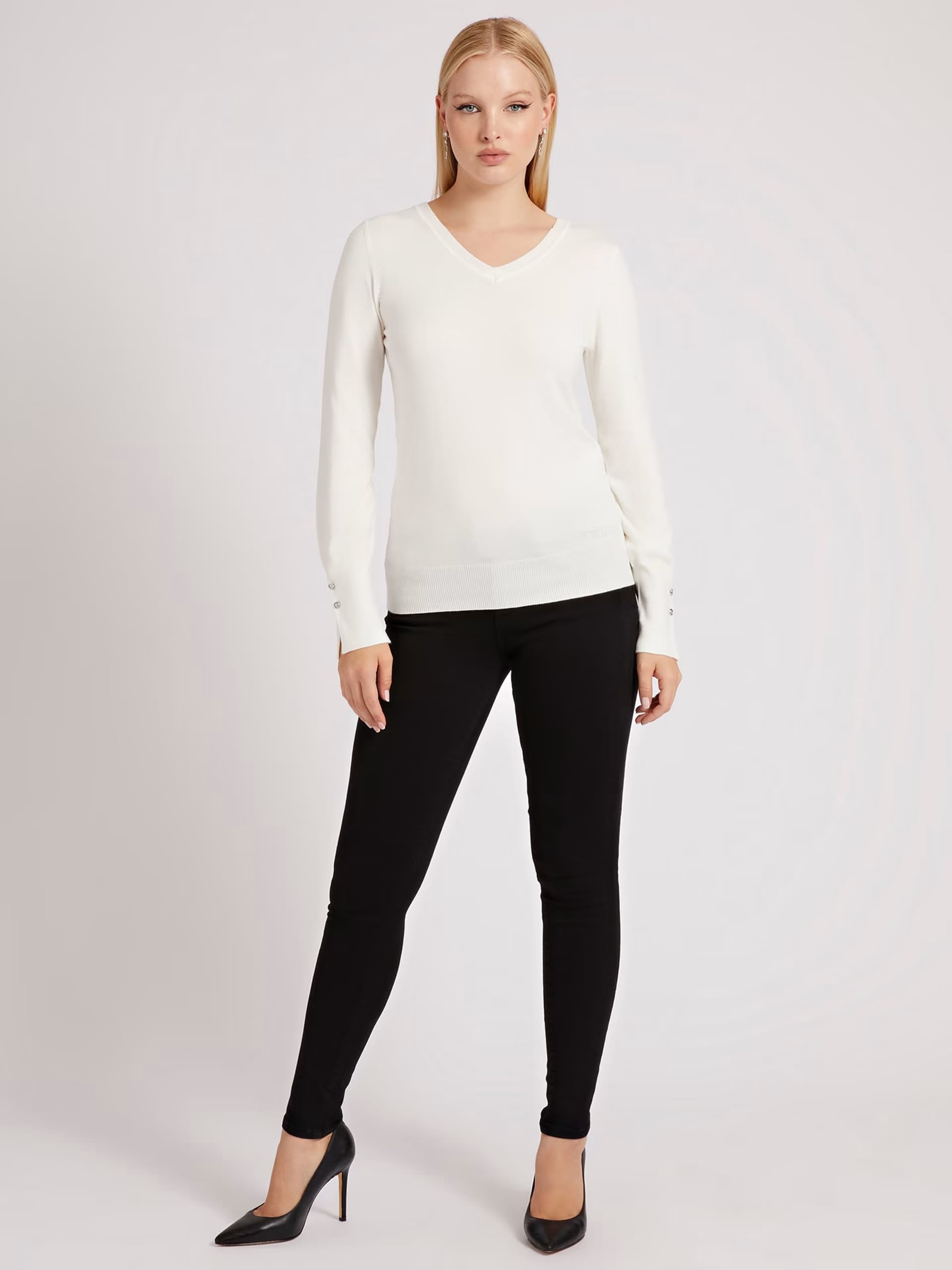 Guess Women's V-Neck Knitwear - Image 7