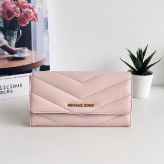 Michael Kors Jet Set Travel Quilted Leather Trifold Wallet