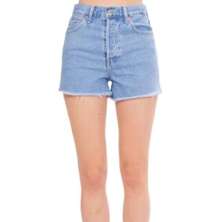 Levi's Women's Frayed Hem Denim Shorts