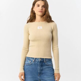 Calvin Klein Jeans Women's Beige Knitwear