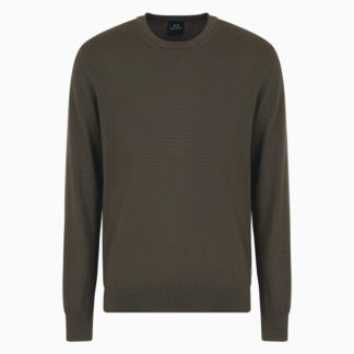 Armani Exchange Men's Wool Blend Round Neck Knitwear