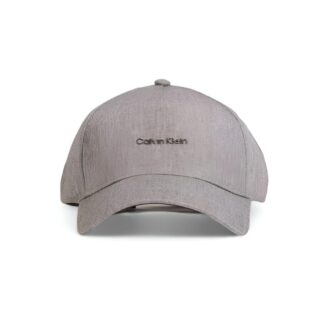 Calvin Klein Men's Grey Polyester Cap - Stylish & Comfortable for Fall/Winter