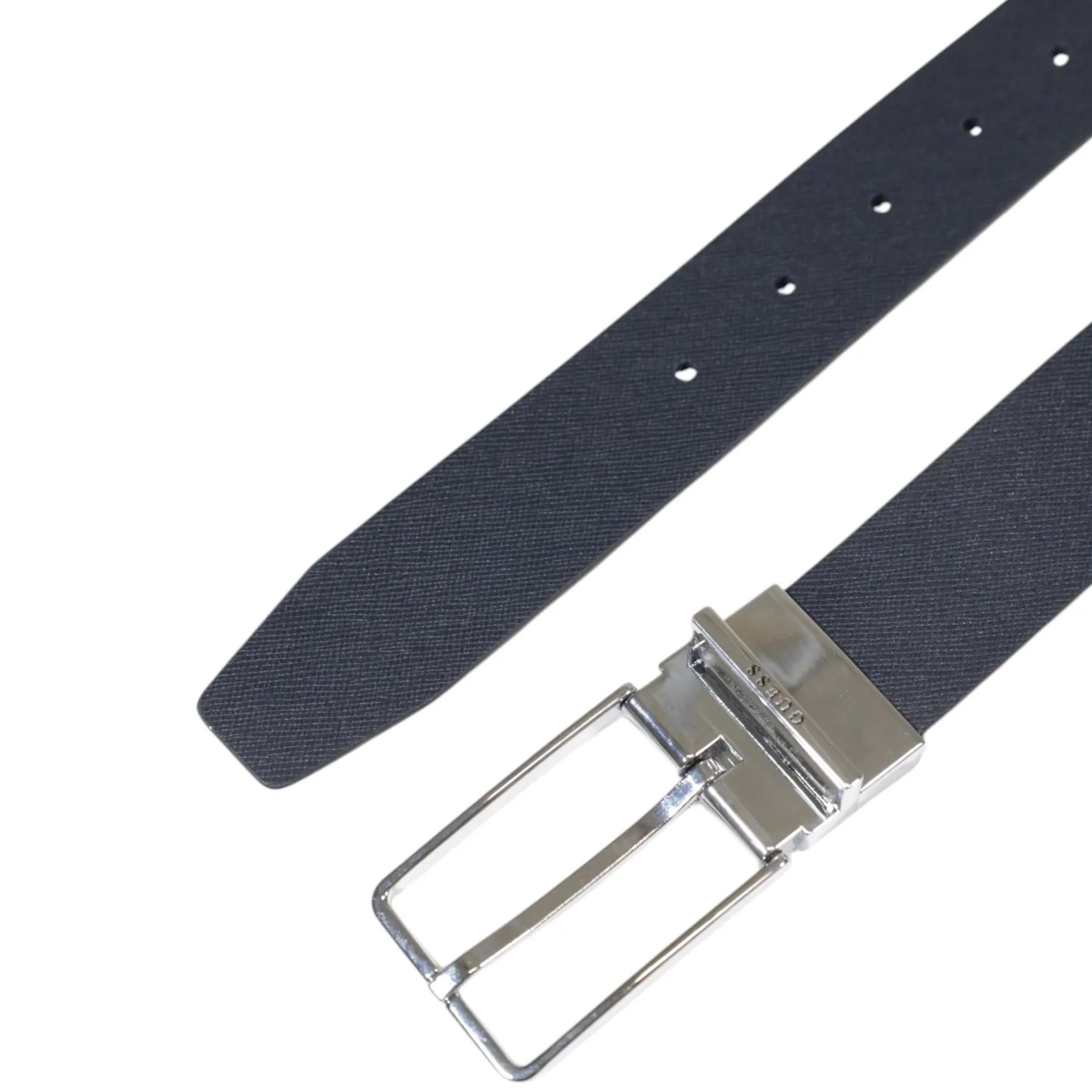 Guess Men's Black Leather Belt - Image 3