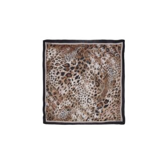 Guess Women's Brown Leopard Print Scarf