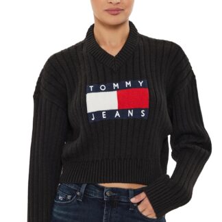 Tommy Hilfiger Women's Black Printed Knitwear