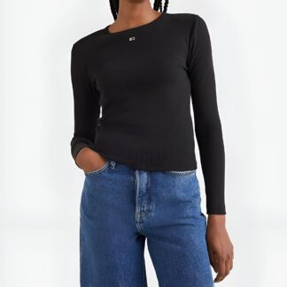 Tommy Hilfiger Women’s Long Sleeve Black T-Shirt
