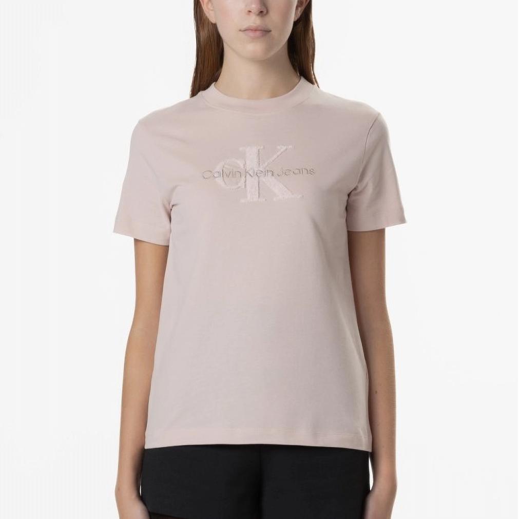 Calvin Klein Jeans Women’s Pink Printed T-Shirt