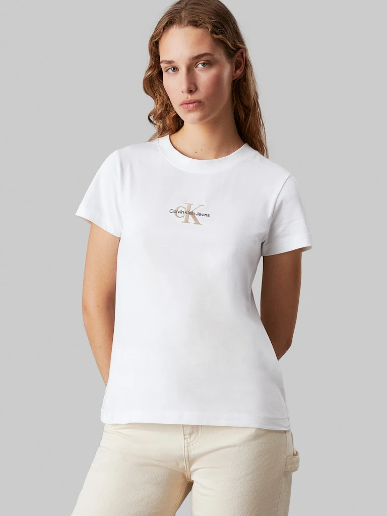 Calvin Klein Jeans Women’s White Plain T-Shirt - Image 2
