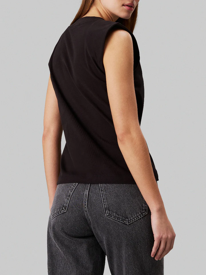 Calvin Klein Jeans Women’s Sleeveless Plain T-Shirt - Image 6