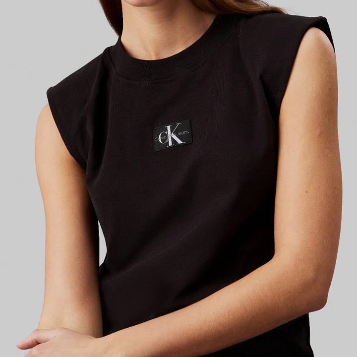 Calvin Klein Jeans Women’s Sleeveless Plain T-Shirt
