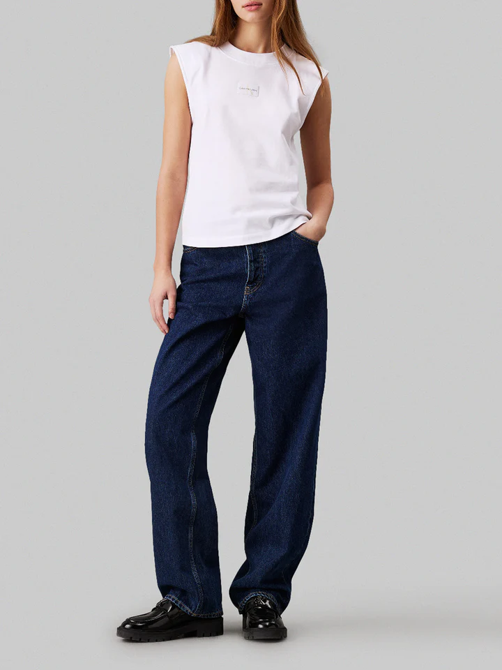 Calvin Klein Jeans Women’s Sleeveless Plain T-Shirt - Image 5